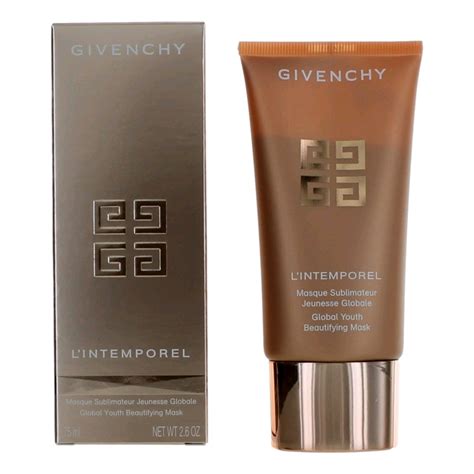 givenchy l'intemporel global youth beautifying mask|givenchy global youth peeling mask.